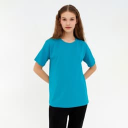 Футболка женская MINAKU: Basic line, цвет аквамариновый, размер 44