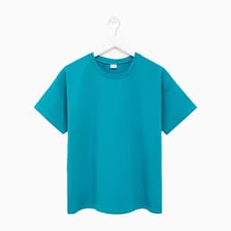 Футболка женская MINAKU: Basic line, цвет аквамариновый, размер 44