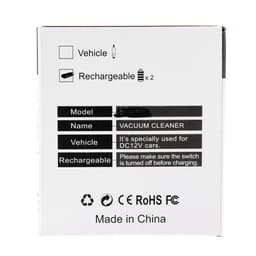 Пылесос автомобильный, беспроводной, 5 насадок, 130 Вт, 12 В, черный