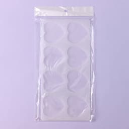 Форма для шоколада «Сердечки», силикон, 8 ячеек, 23.5×11.5×0.3 см, прозрачная