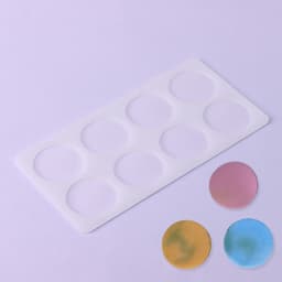 Форма для шоколада «Круг», силикон, 8 ячеек, 23.5×12×0.3 см, прозрачная