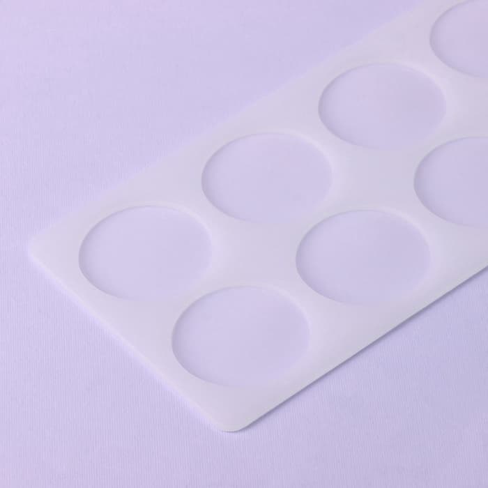 Форма для шоколада «Круг», силикон, 8 ячеек, 23.5×12×0.3 см, прозрачная