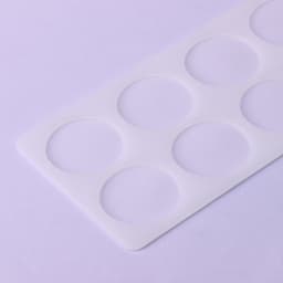 Форма для шоколада «Круг», силикон, 8 ячеек, 23.5×12×0.3 см, прозрачная