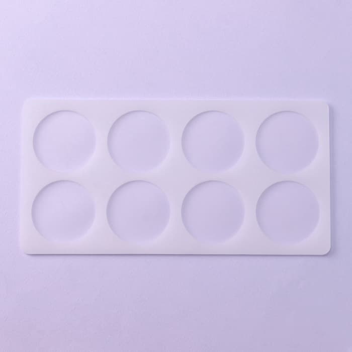 Форма для шоколада «Круг», силикон, 8 ячеек, 23.5×12×0.3 см, прозрачная