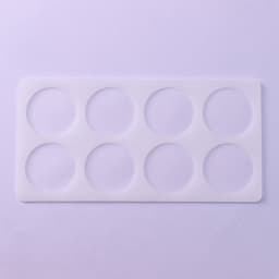 Форма для шоколада «Круг», силикон, 8 ячеек, 23.5×12×0.3 см, прозрачная