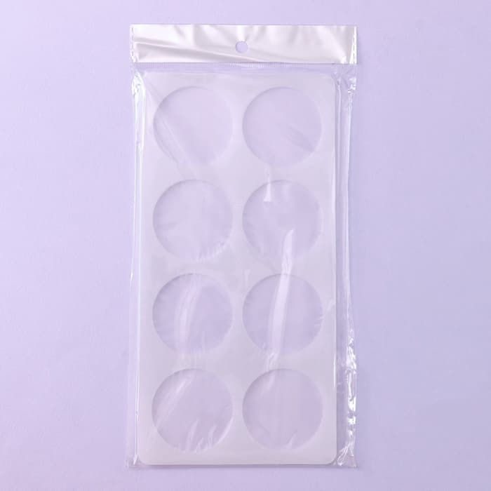 Форма для шоколада «Круг», силикон, 8 ячеек, 23.5×12×0.3 см, прозрачная
