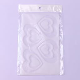 Форма для шоколада «Сердцем к сердцу», силикон, 4 ячейки, 19×11.5×0.3 см, прозрачная