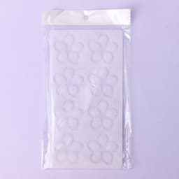 Форма для шоколада «Цветочки», силикон, 8 ячеек, 21×11×0.3 см, прозрачная