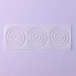 Форма для шоколада «Спираль», силикон, 3 ячейки, 24.5×9×0.3 см, прозрачная