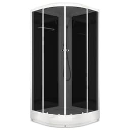 Душевая кабина DOMANI-Spa Delight 88, поддон 15 см, черные стенки, 80×80 см, тонированная
