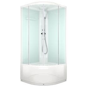 Душевая кабина DOMANI-Spa Delight 88 high, поддон 45 см, белые стенки, 80×80 см, матовая