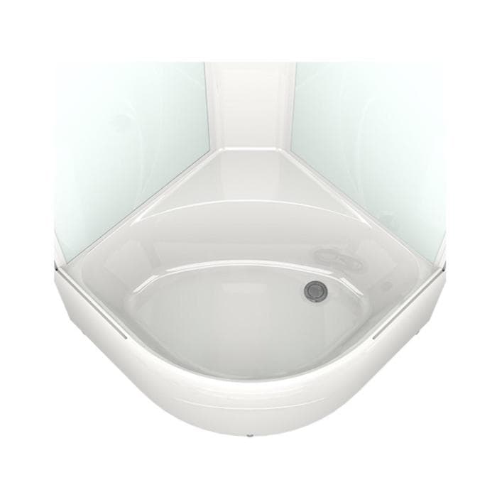 Душевая кабина DOMANI-Spa Delight 88 high, поддон 45 см, белые стенки, 80×80 см, матовая