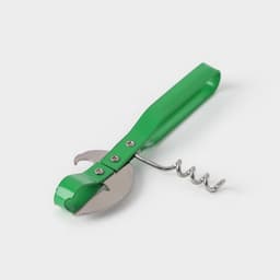 Открывашка-штопор Доляна «Помощник», 14 см, зелёная