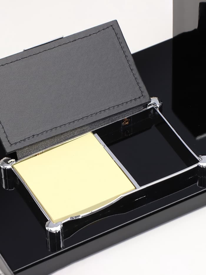 Набор настольный канцелярский 4 в 1 с визитницей, МИКС