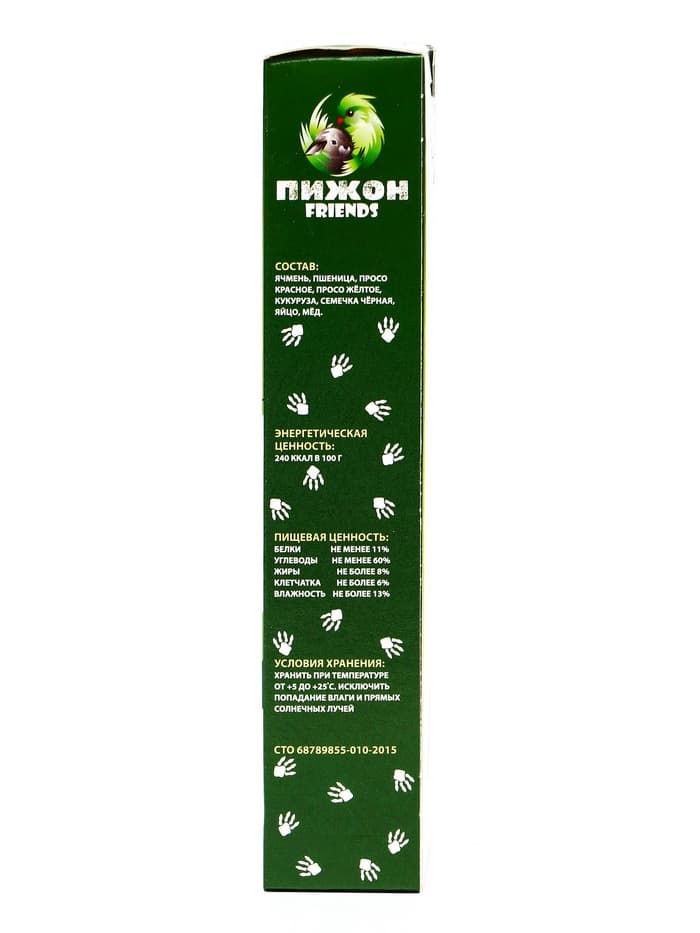 Зерновые палочки «Пижон» для грызунов, медово-яичные, 2 шт., 90 г