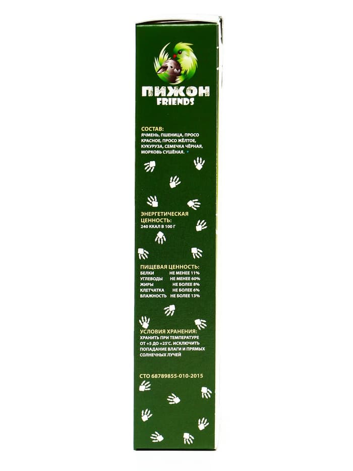 Зерновые палочки «Пижон» для грызунов, с овощами, 2 шт., 90 г