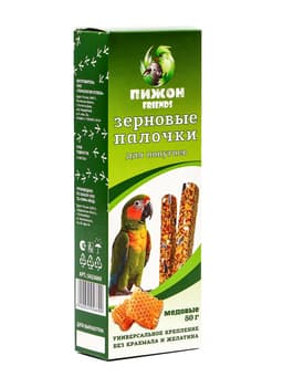 Зерновые палочки «Пижон» для птиц, медовые, 2 шт., 90 г