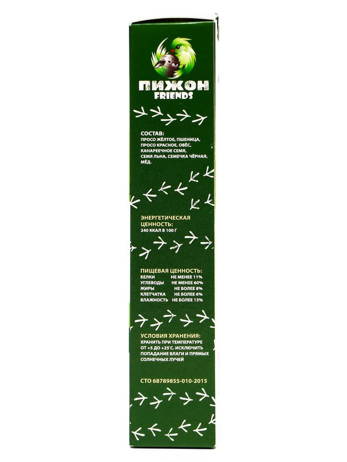 Зерновые палочки «Пижон» для птиц, медовые, 2 шт., 90 г