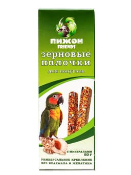 Зерновые палочки «Пижон» для птиц, с минералами, 2 шт., 90 г