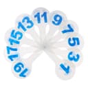 Веер-касса, цифры от 1 до 20, Calligrata, пакет с европодвесом, МИКС