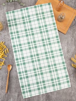 Полотенце «Этель. Эвкалипт», в клетку, 40×70 см, 100% хлопок, саржа 190 г/м²