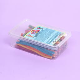 Жевательный мармелад «Мармеладная радуга» кислые трубочки с фруктовым вкусом, 1 шт.