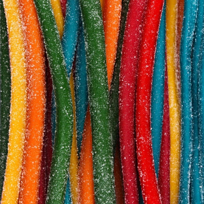 Жевательный мармелад «Мармеладная радуга» кислые трубочки с фруктовым вкусом, 1 шт.