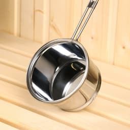 Ковш - черпак для бани и сауны, 400 мл, нержавеющая сталь, деревянная ручка, 46 см, «Добропаровъ»