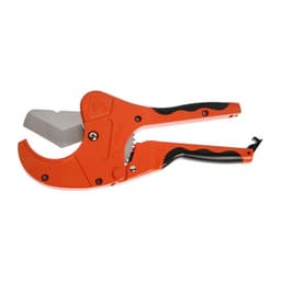 Ножницы для резки труб ТУНДРА по пластику, полуавтомат, усиленные, удлиненные, 2К, до 64 мм