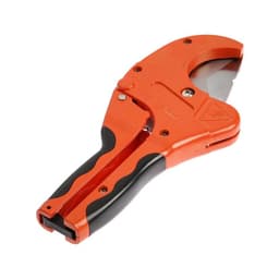 Ножницы для резки труб ТУНДРА по пластику, полуавтомат, усиленные, удлиненные, 2К, до 64 мм