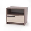 Тумба прикроватная «Оптима», 460×333×400 мм, цвет шимо тёмный/шимо светлый