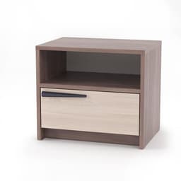 Тумба прикроватная «Оптима», 460×333×400 мм, цвет шимо тёмный/шимо светлый