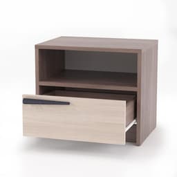 Тумба прикроватная «Оптима», 460×333×400 мм, цвет шимо тёмный/шимо светлый