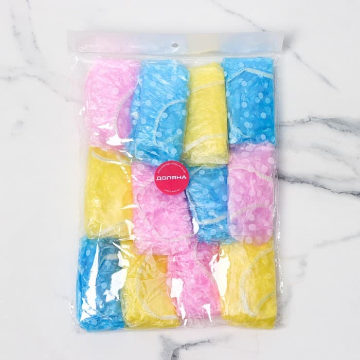 Набор шапочек для душа Доляна, 12 шт., МИКС