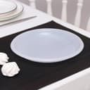 Тарелки одноразовые Мистерия, набор 12 шт., d=20.5 см, пластик, белый