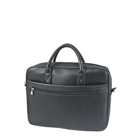 Сумка деловая мужская Bagsland на молнии, 38×8×32 см, чёрная