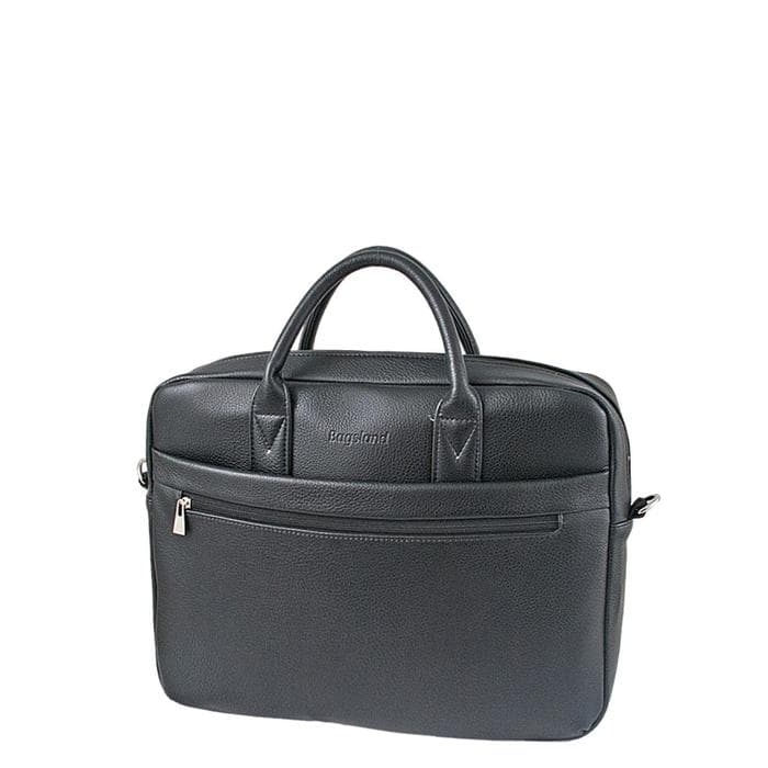 Сумка деловая мужская Bagsland на молнии, 38×8×32 см, чёрная