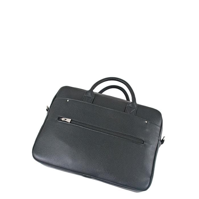 Сумка деловая мужская Bagsland на молнии, 38×8×32 см, чёрная