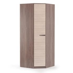Шкаф угловой «Оптима», 850×850×2110 мм, цвет шимо тёмный / шимо светлый