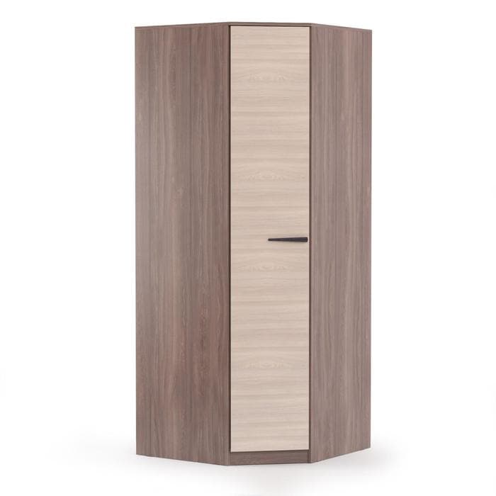 Шкаф угловой «Оптима», 850×850×2110 мм, цвет шимо тёмный / шимо светлый