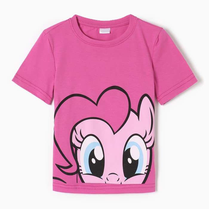 Футболка для девочки KAFTAN: «Пони», розовая, размер 28 (86-92 см)