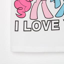 Футболка для девочки KAFTAN: I Love you, белая, размер 34 (122-128 см)