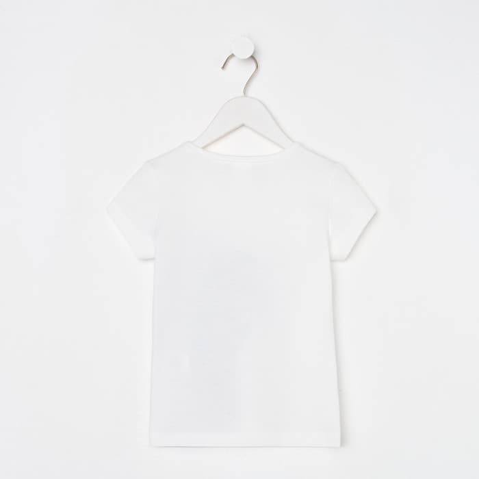 Футболка для девочки KAFTAN: I Love you, белая, размер 34 (122-128 см)