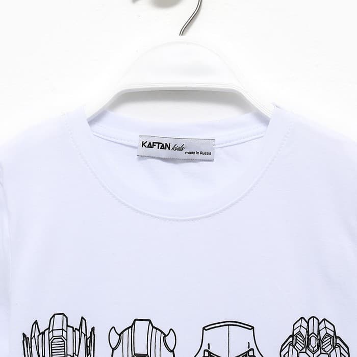 Футболка детская «Трансформеры », рост 86-92, белый