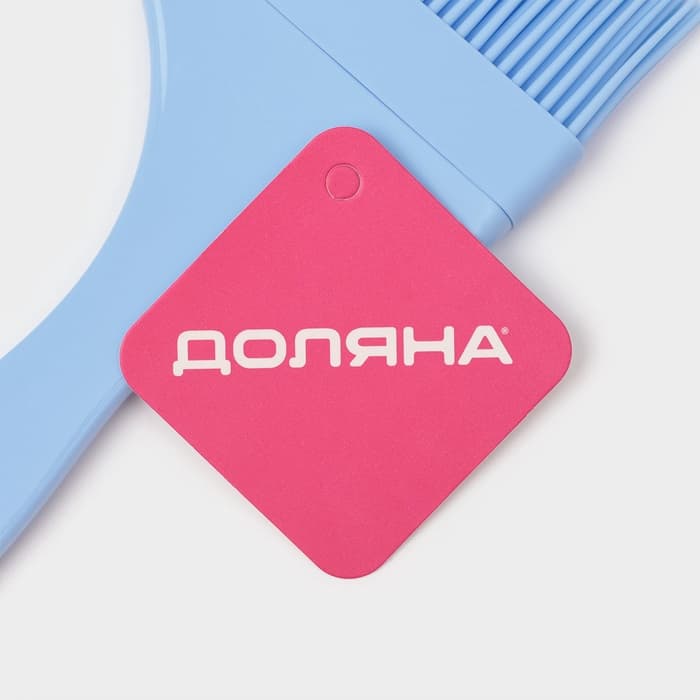 Кисть Доляна «Профи», 21.5×8×1 см, силикон, голубая