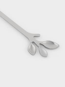 Вилка десертная Magistro «Вудс», длина 12 см, нержавеющая сталь, серебристая