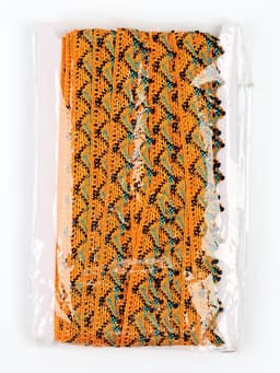 Тесьма «Уголки», ширина 2 см, намотка 25 м, цвет оранжевый