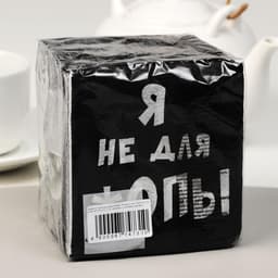 Салфетки бумажные однослойные «Я не для *опы», 24×24, 100 шт.