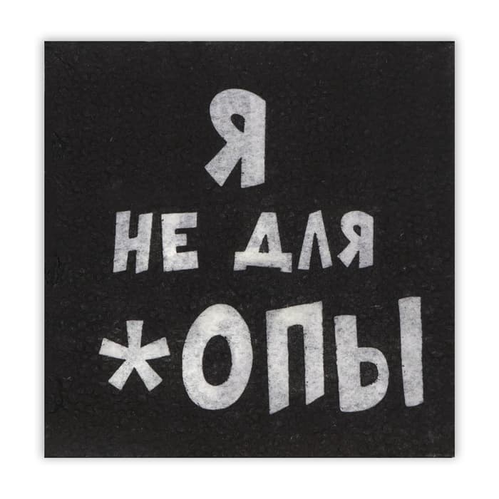 Салфетки бумажные однослойные «Я не для *опы», 24×24, 20 шт.