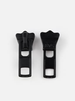 Бегунок для молнии «Трактор», №8, набор 10 шт., чёрный